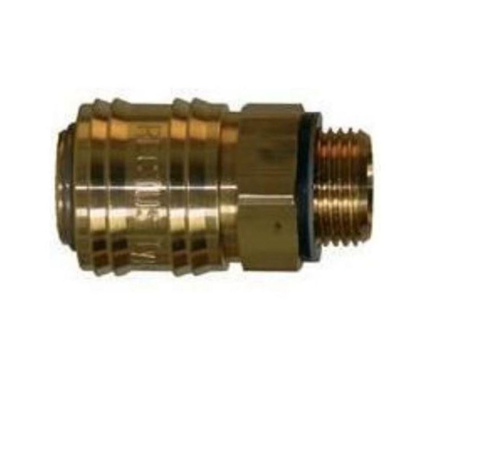 20KAAN10MPX RECTUS BRASS COUPLER 1/8" NPT MALE SGL SHUT-OFF SOCKET